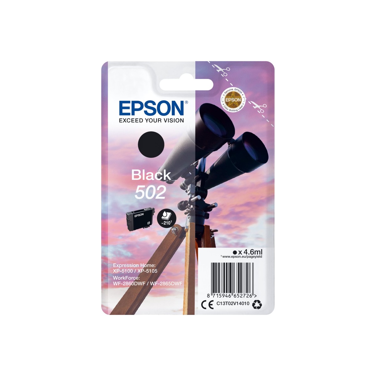 Epson 502 Tintenpatrone schwarz