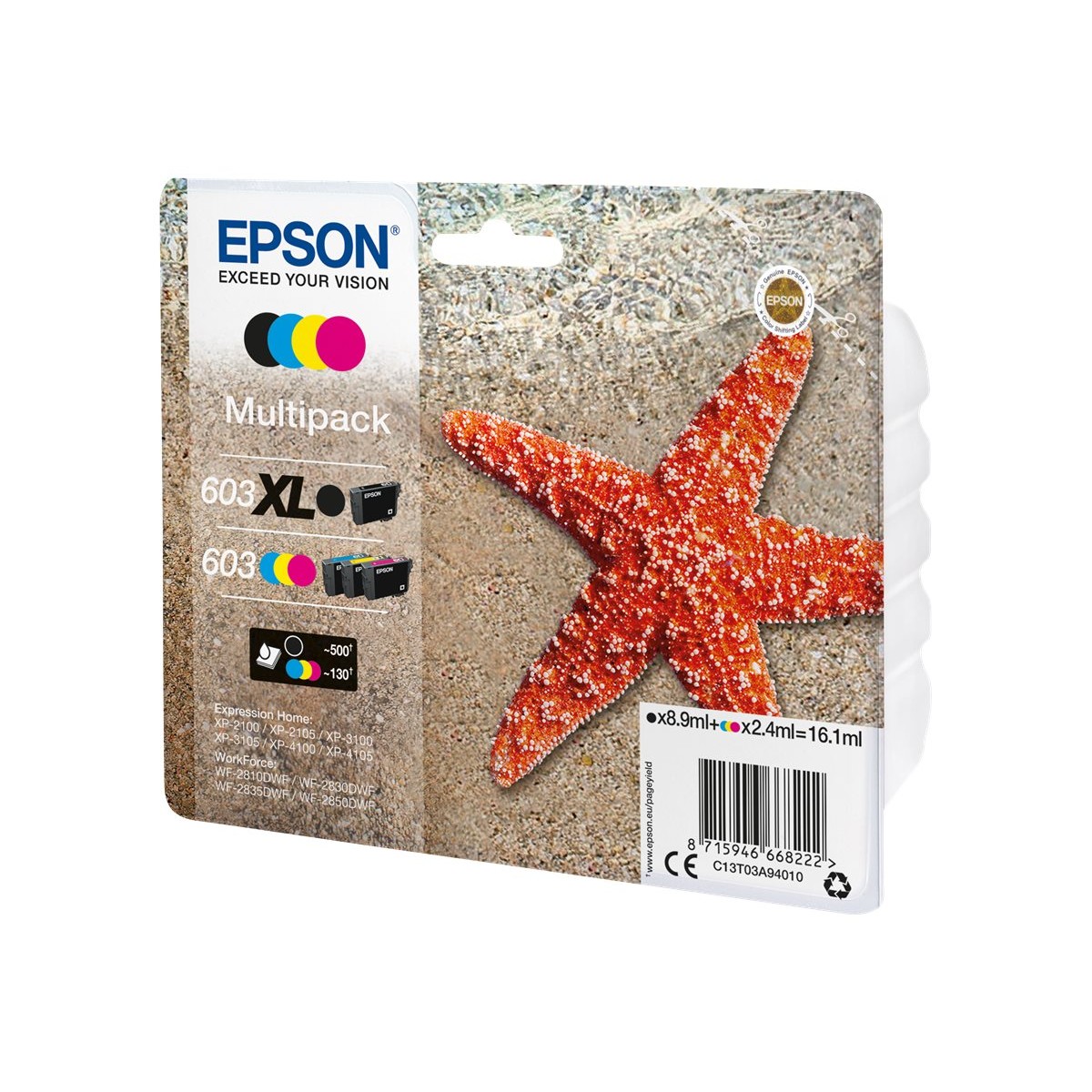 Epson 603XL Tintenpatronen Multipack schwarz/farbig