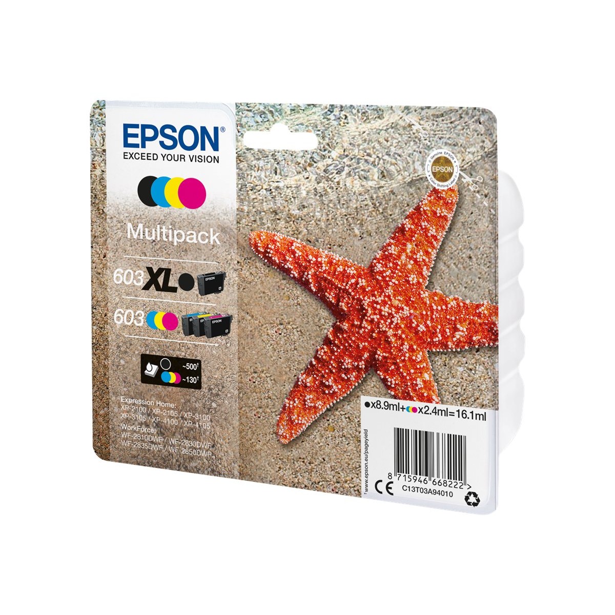 Epson 603XL Tintenpatronen Multipack (C13T03A94020)