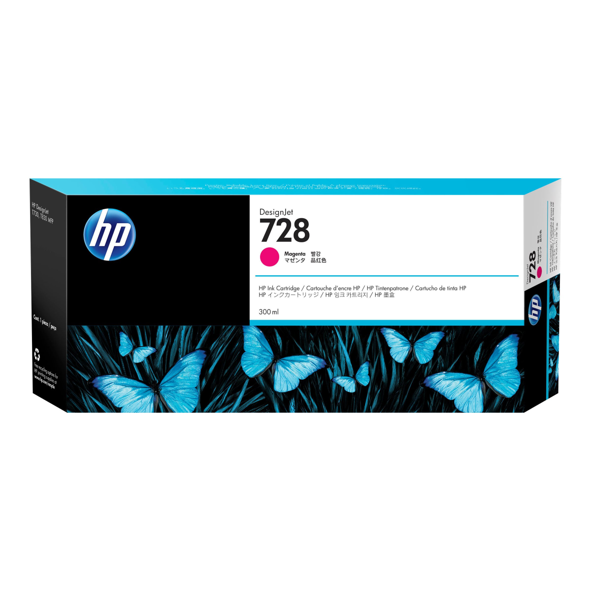 HP 728 Tintenpatrone magenta XXL
