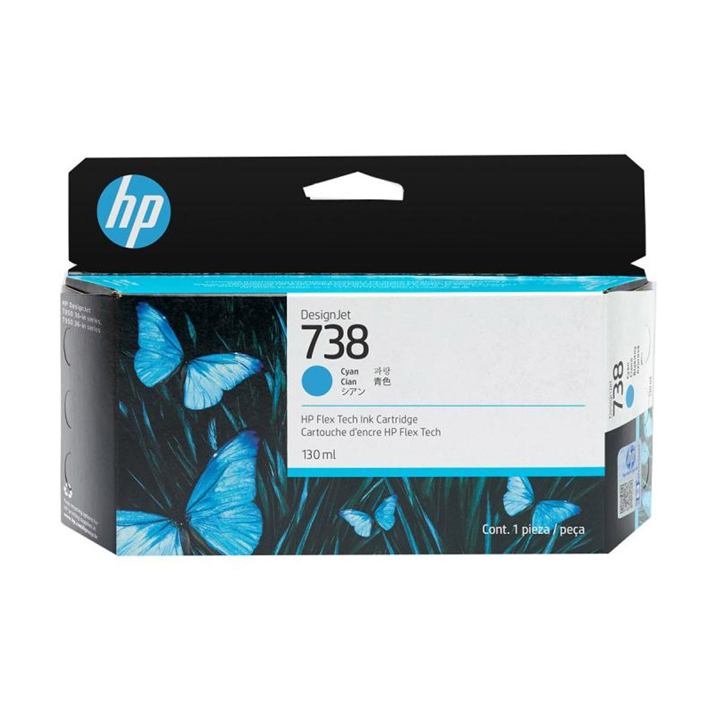 HP No. 738 498N5A Tintenpatrone cyan