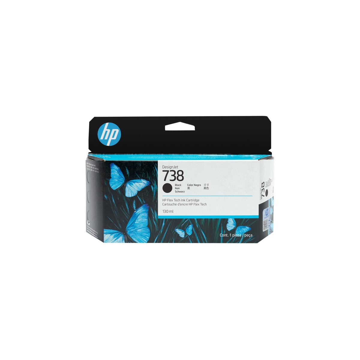 HP 738 Tintenpatrone schwarz