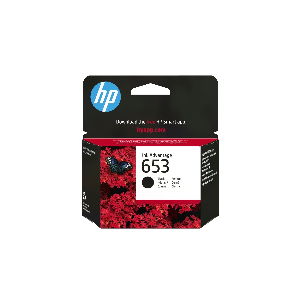 HP 653 Tintenpatrone schwarz