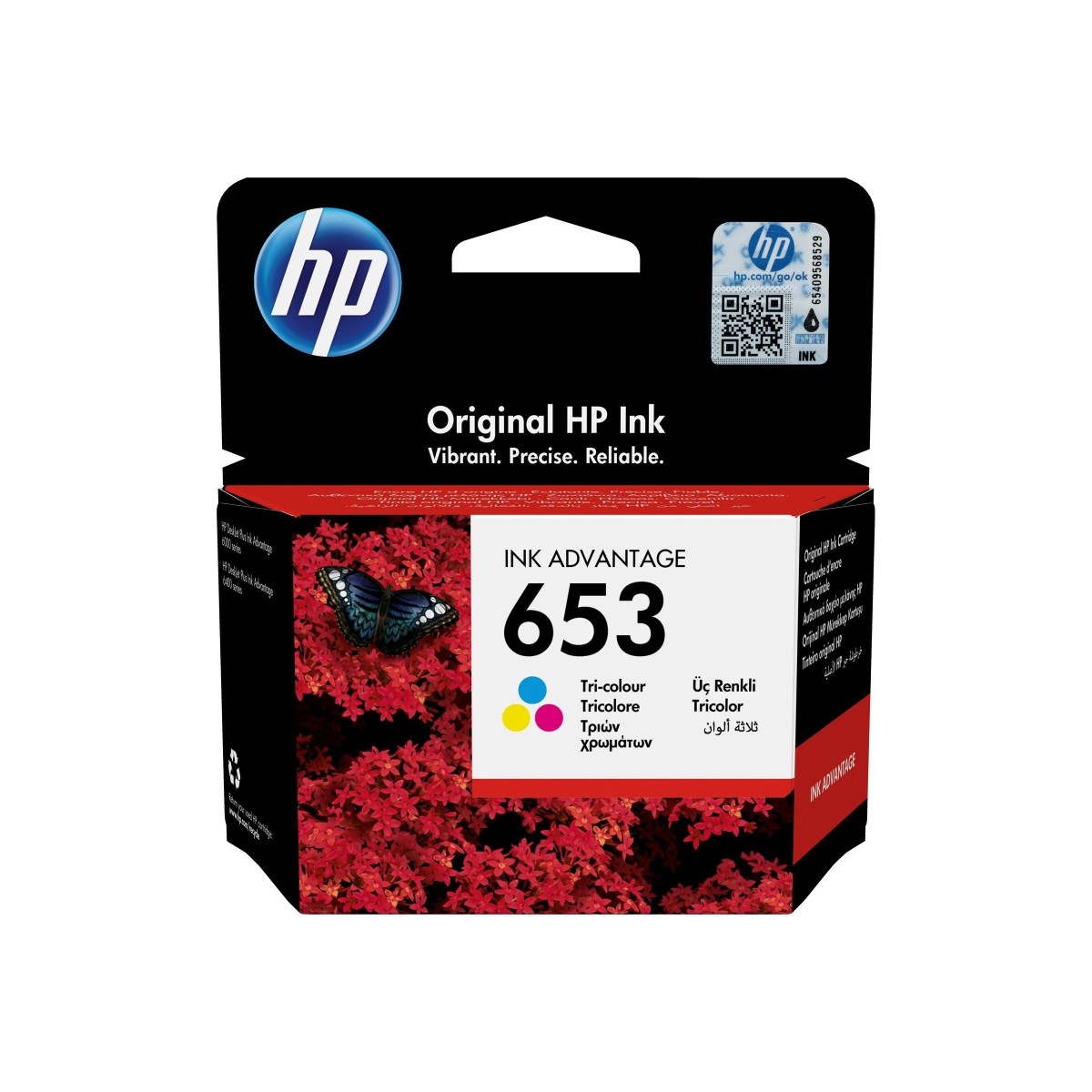 HP 653 Tintenpatrone dreifarbig