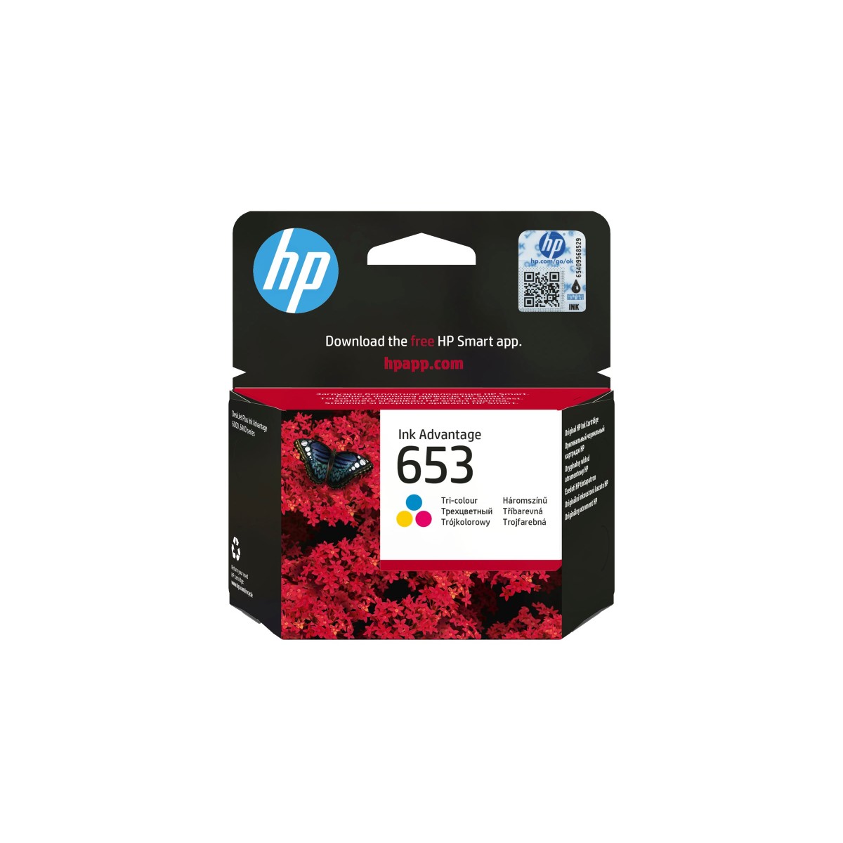 HP 653 Tintenpatrone dreifarbig