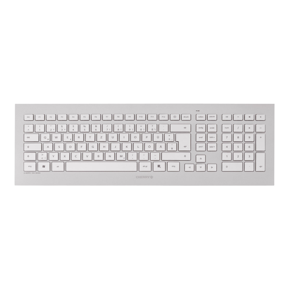 Cherry DW 8000 kabelloses Tastatur-und-Maus-Set weiß/silber