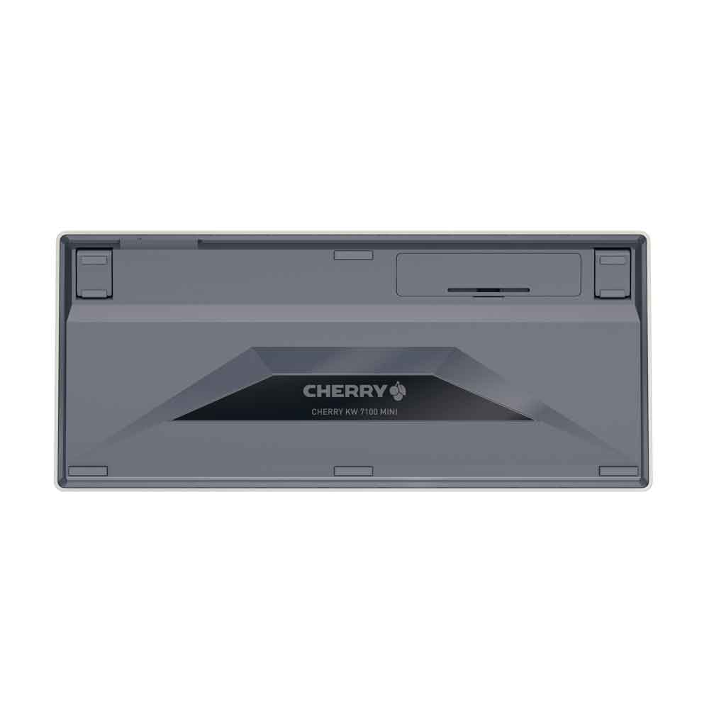 Cherry KW 7100 MINI BT Kompakte Multi-Device-Tastatur milk white