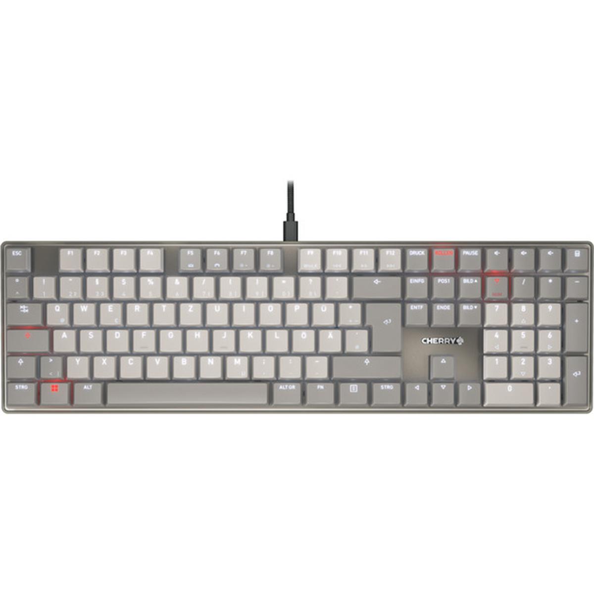 CHERRY KC 500 MX LP mechanische Tastatur DE QWERTZ grau