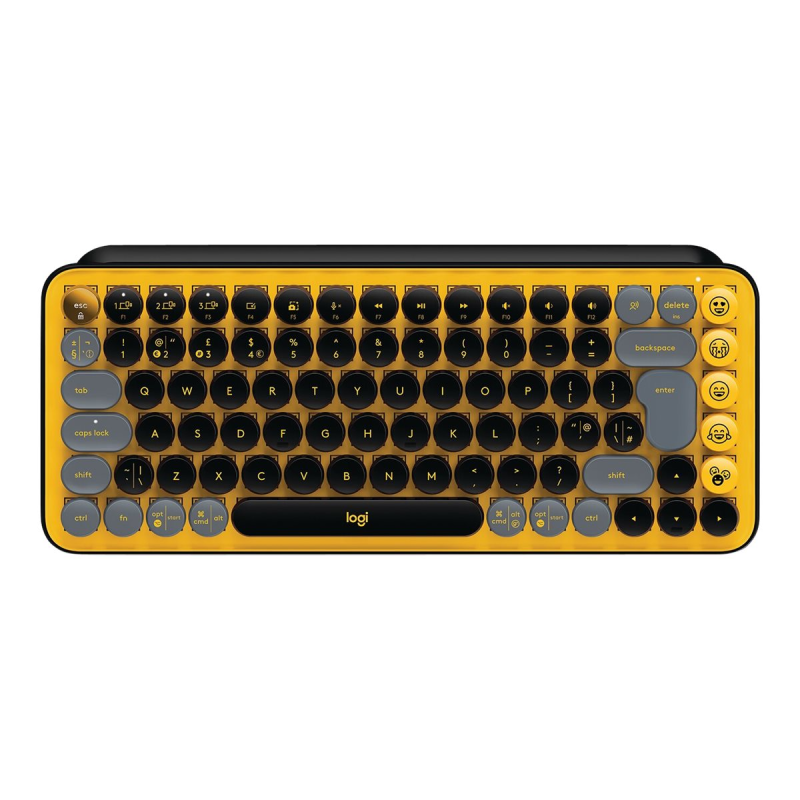 Logitech POP Keys Mechanische kabellose Tastatur mit anpassbaren Emoji-Taste blast