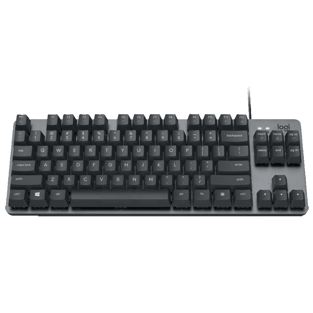 Logitech K835 TKL Kabelgebundene Mechanische Aluminium Tastatur taktile Switches grau