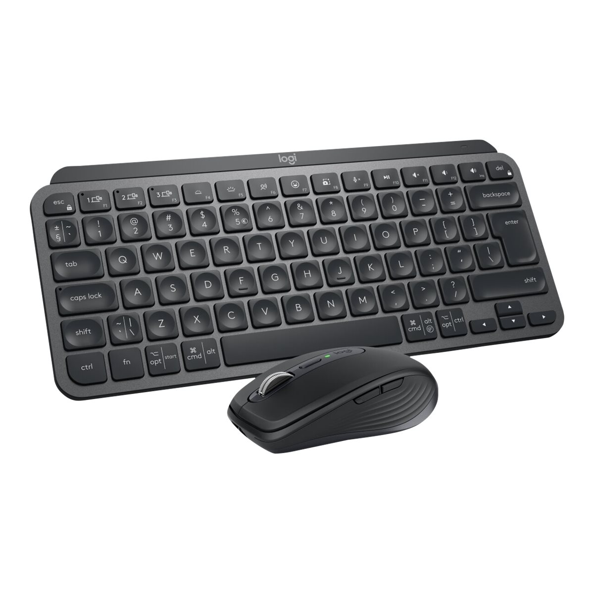Logitech MX Keys Mini Combo for Business, kompakte, kabellose Tastatur und Maus graphit