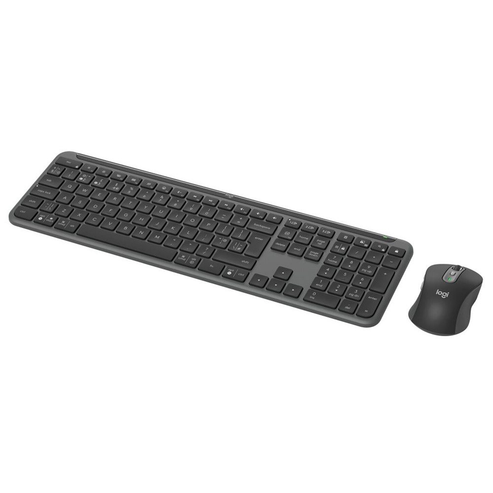 Logitech MK950 Signature Slim kabelloses Tastatur-Maus-Set graphit