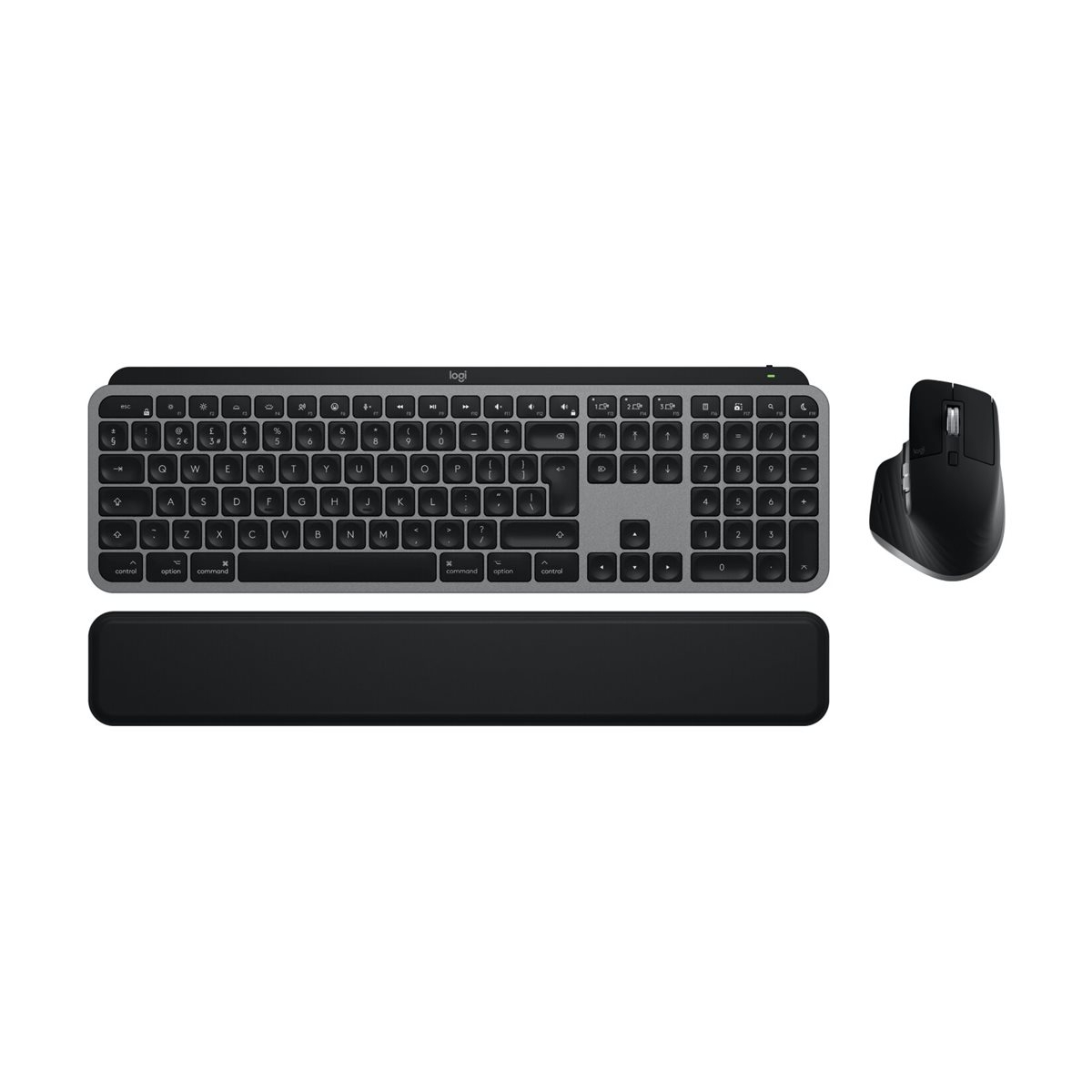 Logitech MX Keys S Combo für Mac Tastatur-Maus-Set grau