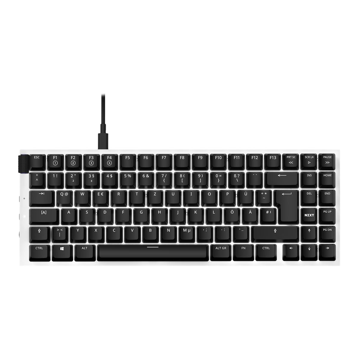 NZXT Function Mini TKL Gaming-Tastatur weiß