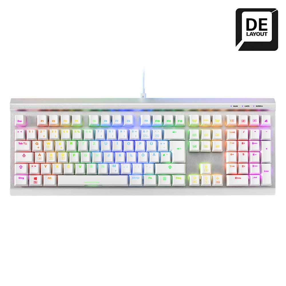 Sharkoon SKILLER SGK40 Gaming-Tastatur weiß