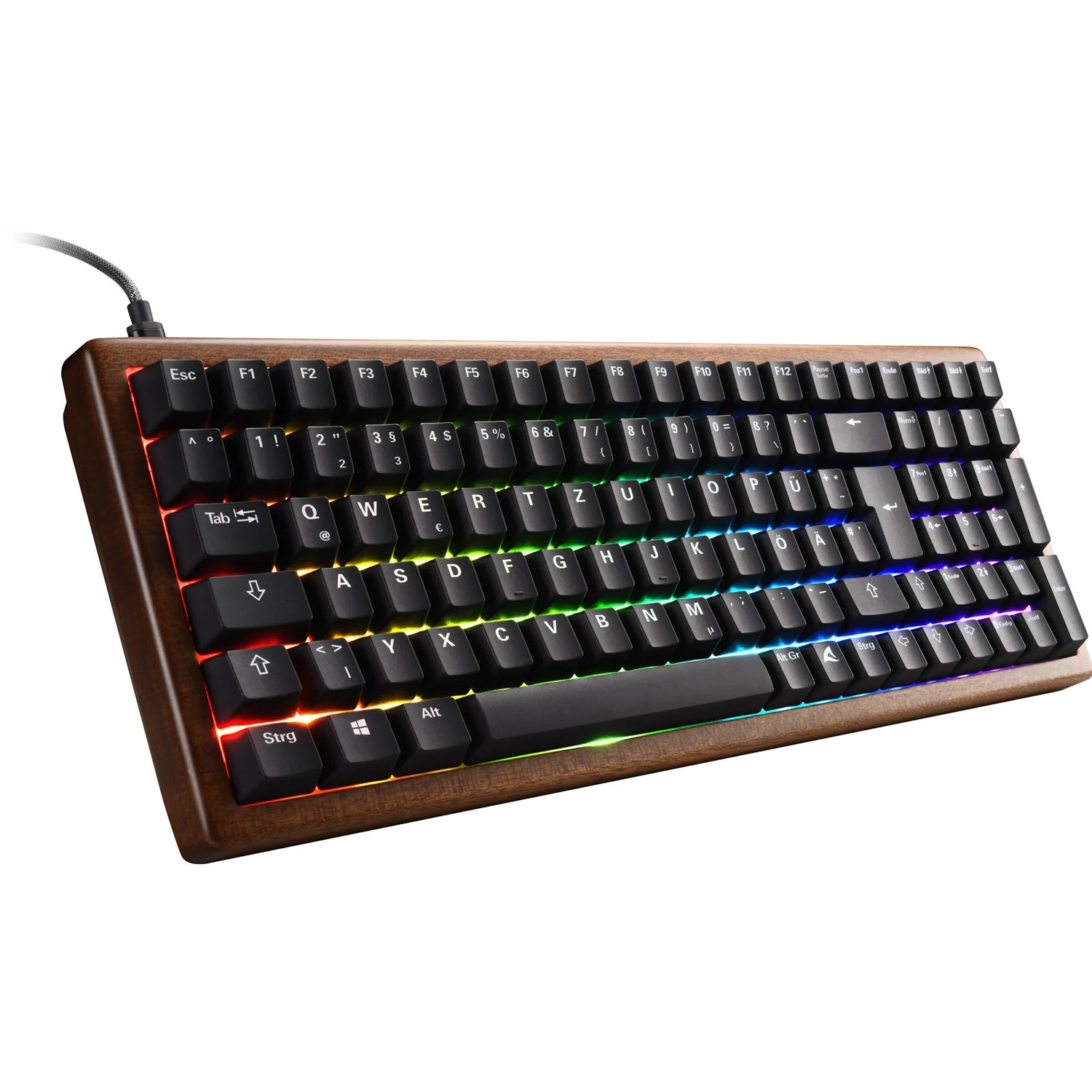 Sharkoon Skiller SGK50 S2 Wood RGB Gaming-Tastatur