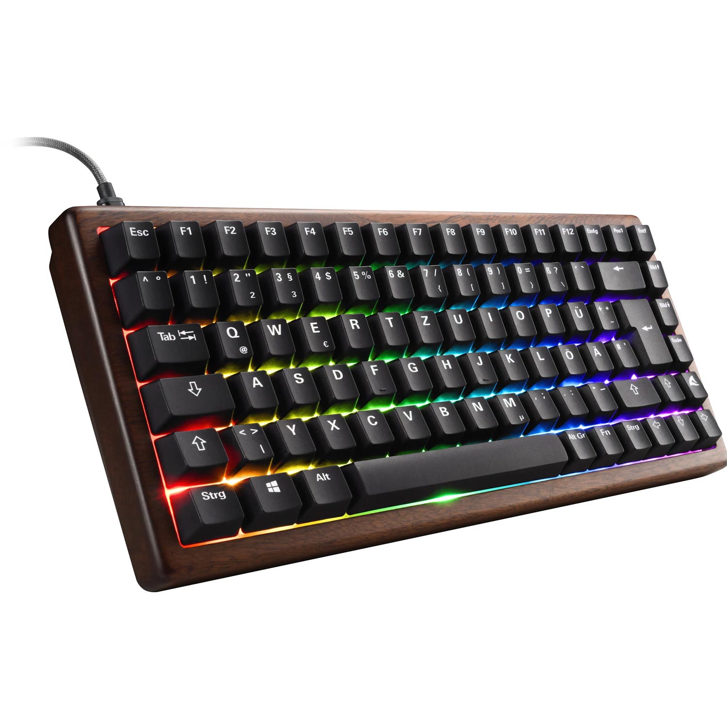 Sharkoon Skiller SGK50 S3 Wood RGB Gaming-Tastatur