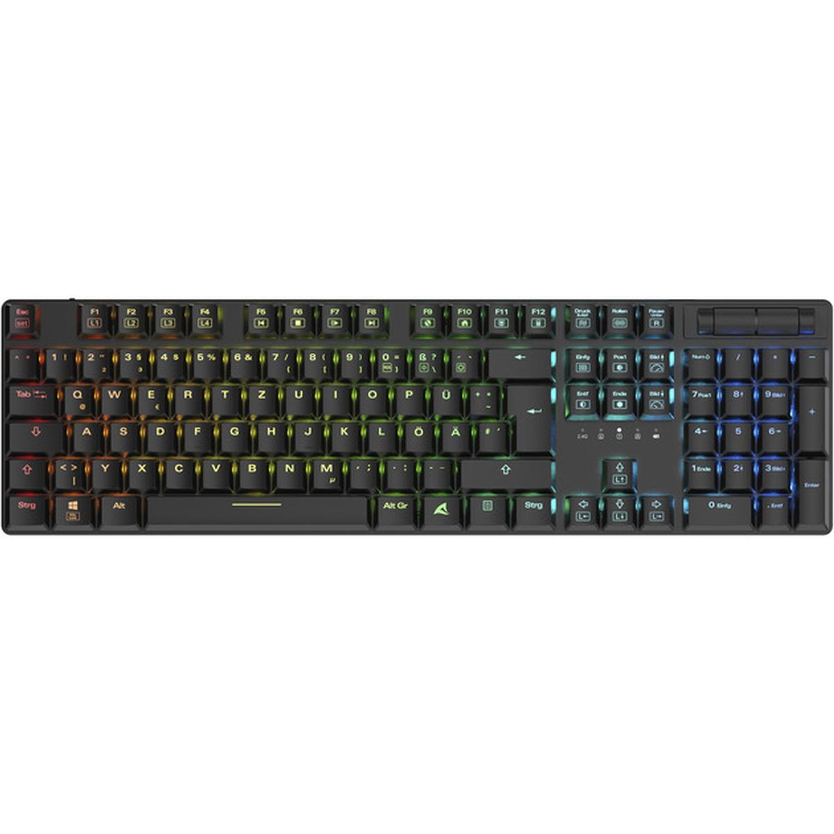 Sharkoon PureWriter W100 Tastatur schwarz