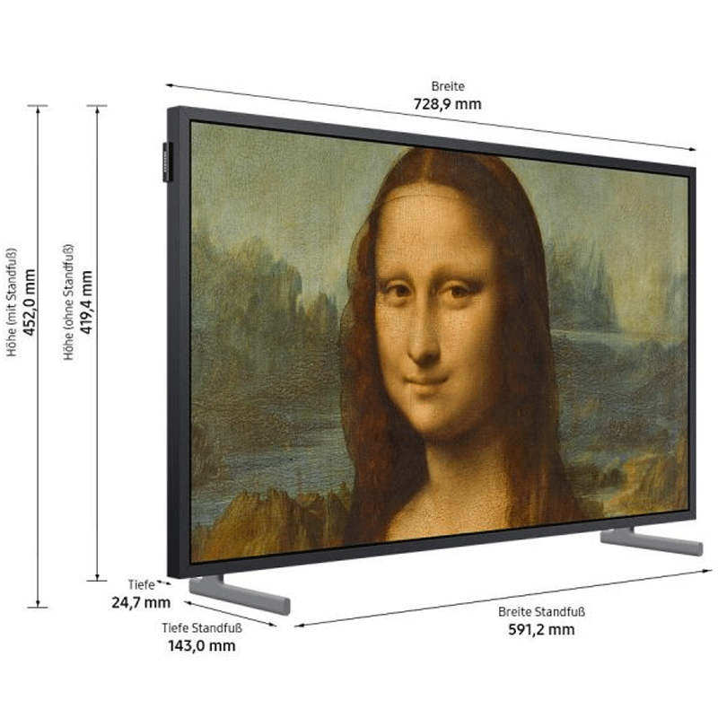 Samsung GQ32LS03BBUXZG The Frame 81cm (32 Zoll) 4K-QLED-TV