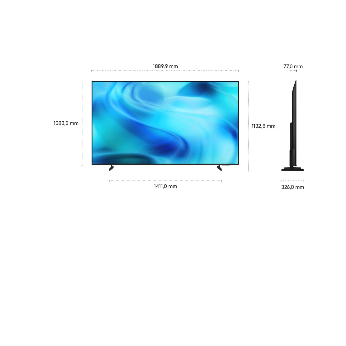 Samsung U8099H Series GU85U8099HU 214 cm (85 Zoll) 4K-LED-TV
