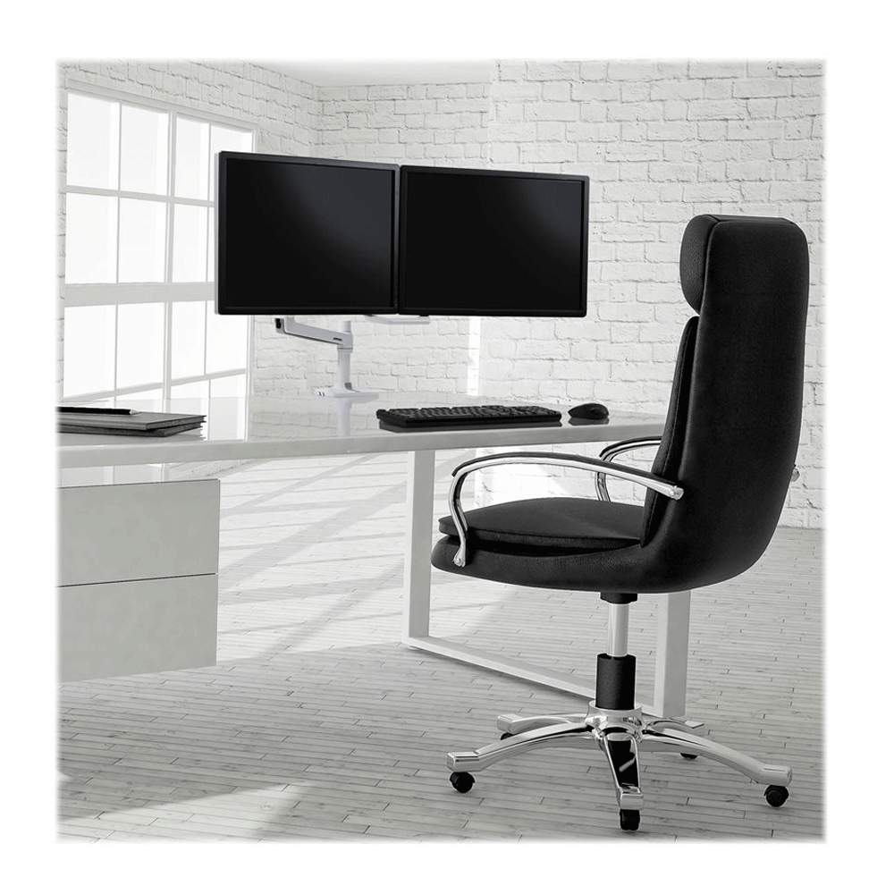 Ergotron LX Dual Monitorarm für zwei Monitore bis 63,5 cm 25 Zoll nebeneinander
