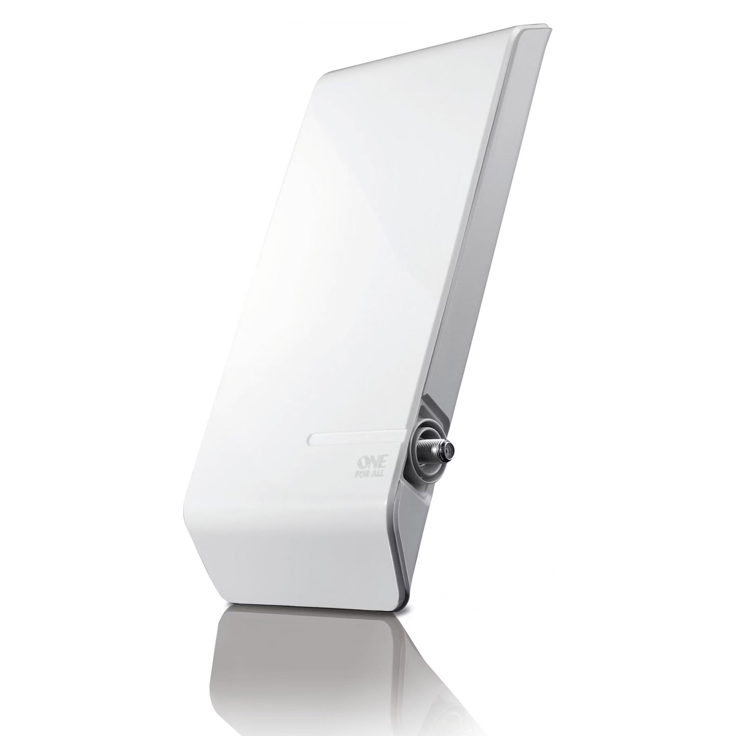 One For All SV 9450-5G Flache DVB-T/T2 Außenantenne weiß