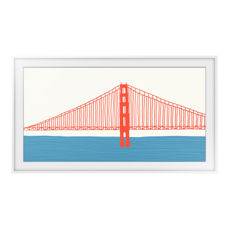 Samsung The Frame Rahmen 65 Zoll (VG-SCFA65WTBXC) in Modern Weiß [2021]