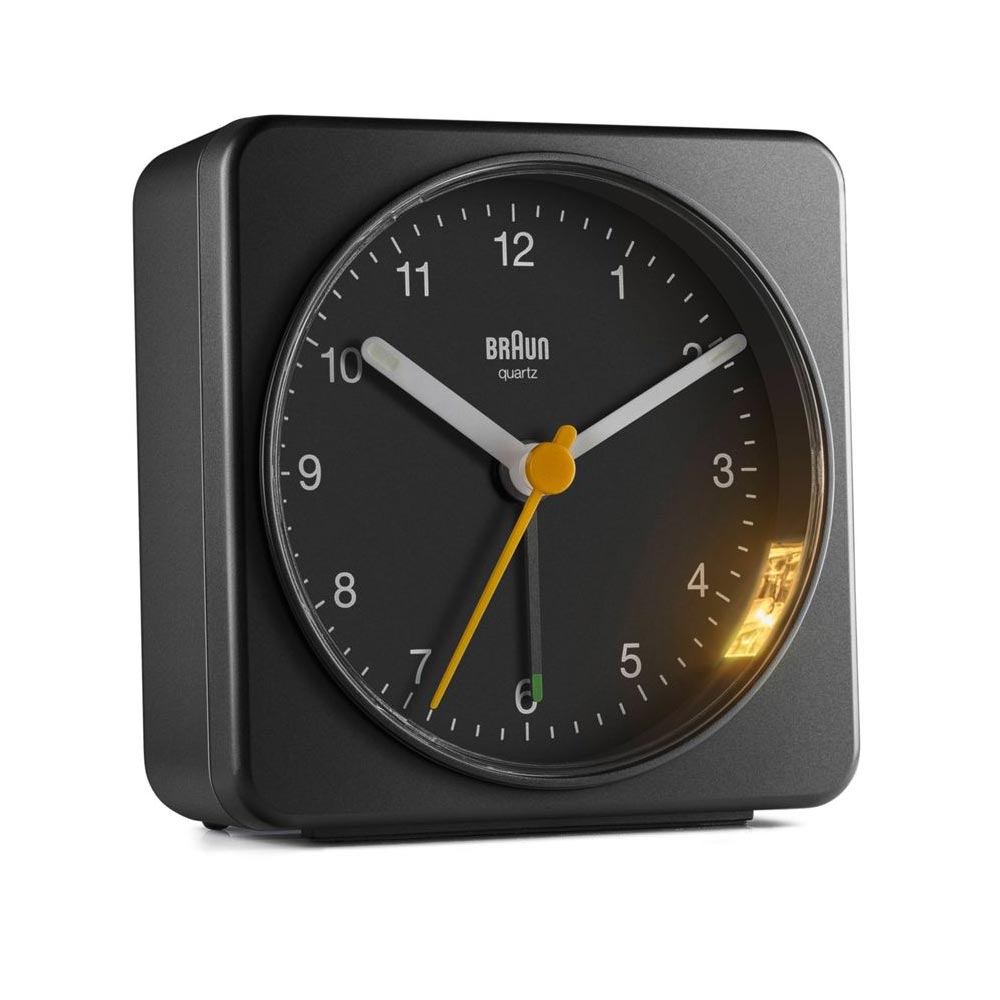 Braun BC 03 B Quarzwecker analog schwarz