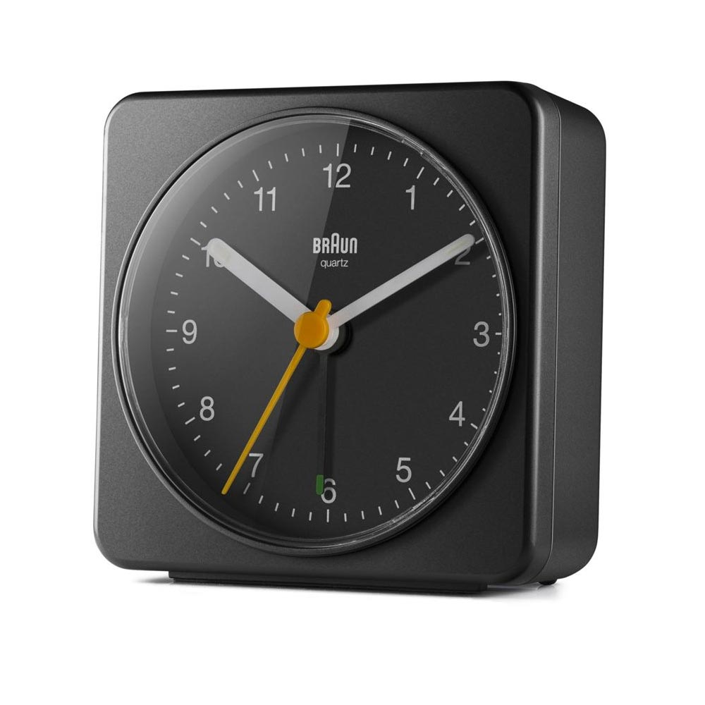 Braun BC 03 B Quarzwecker analog schwarz