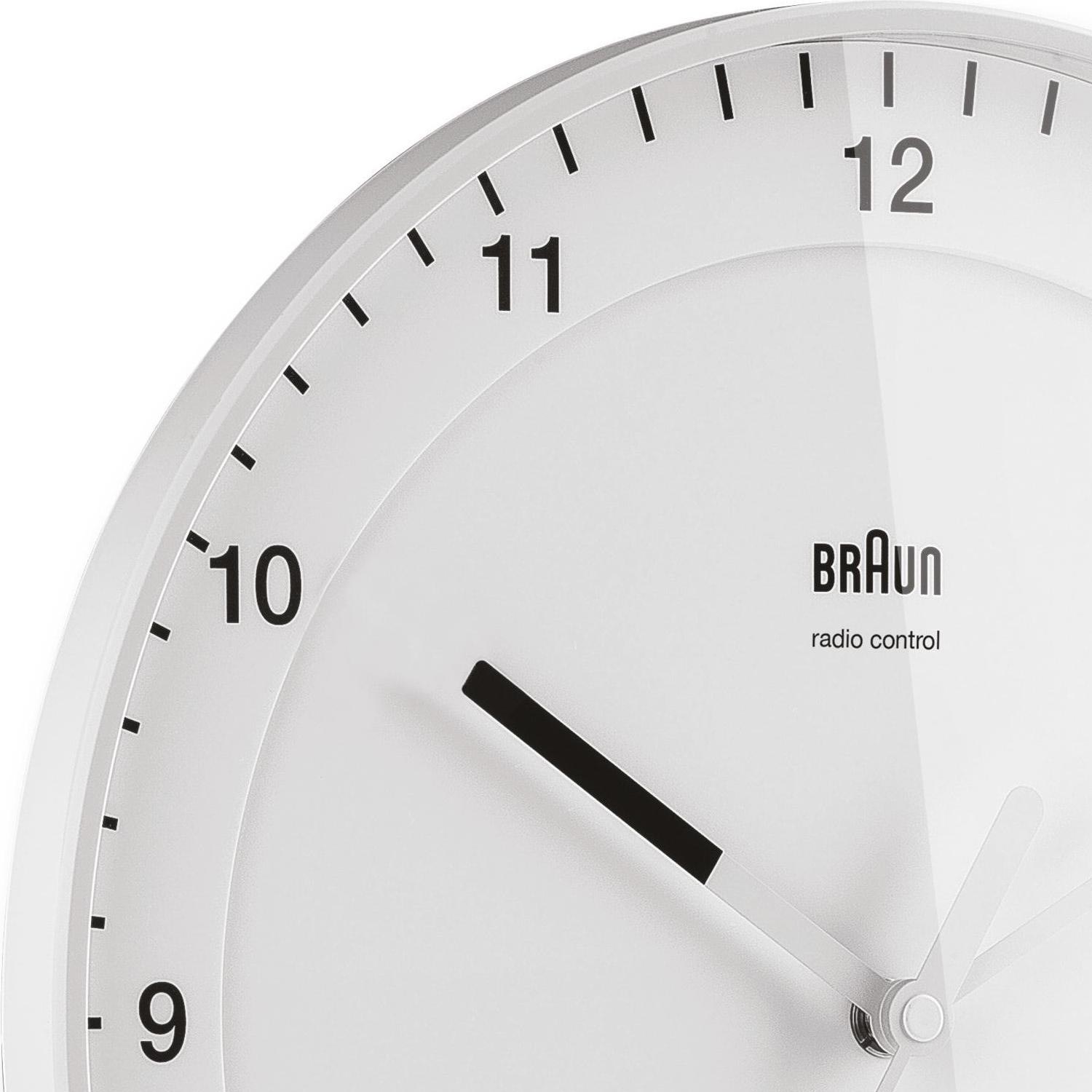 Braun BC17W-DCF Klassische Funkwanduhrweiß (2.Wahl)
