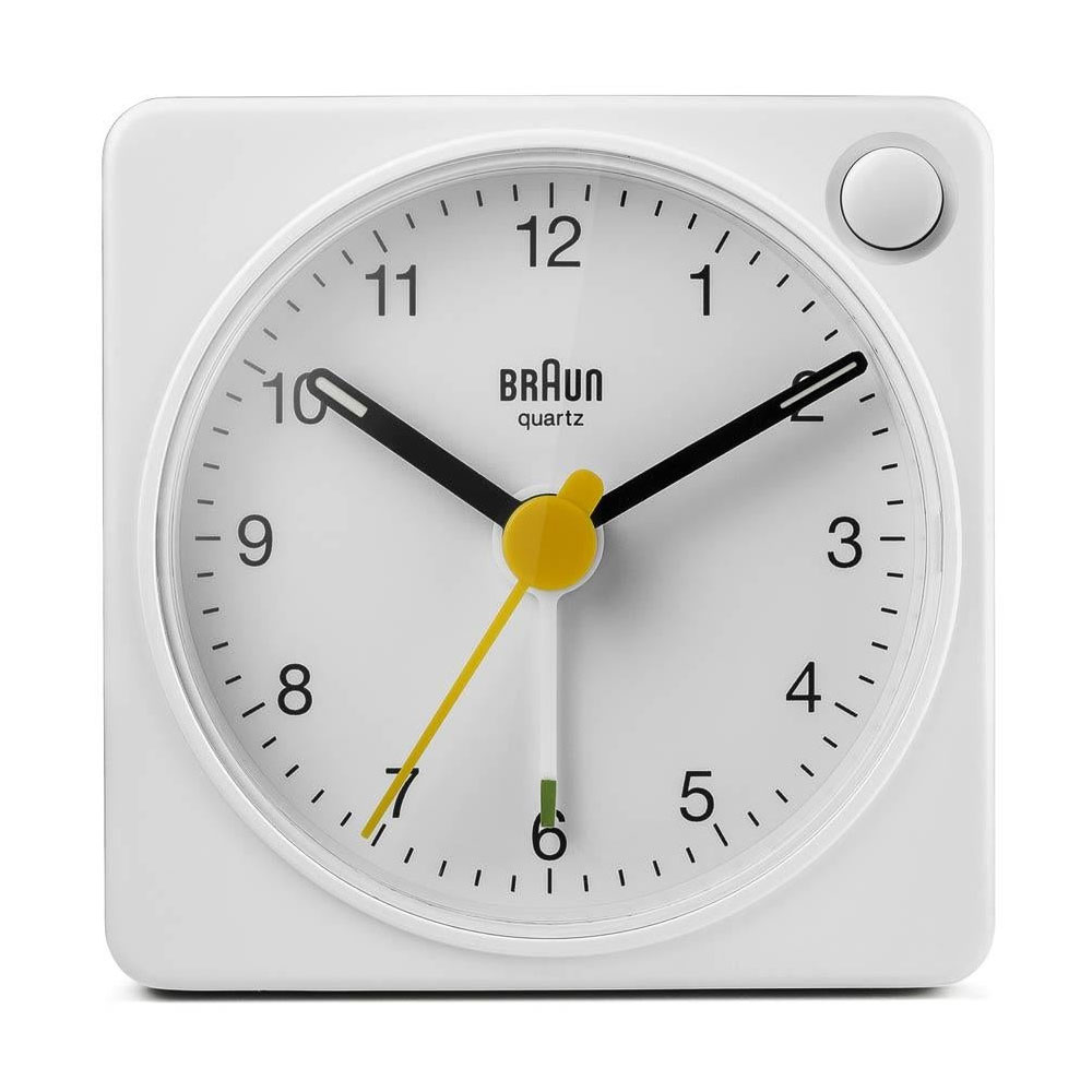Braun BC02XW klassischer analoger Quarz-Reisewecker weiß (2. Wahl)