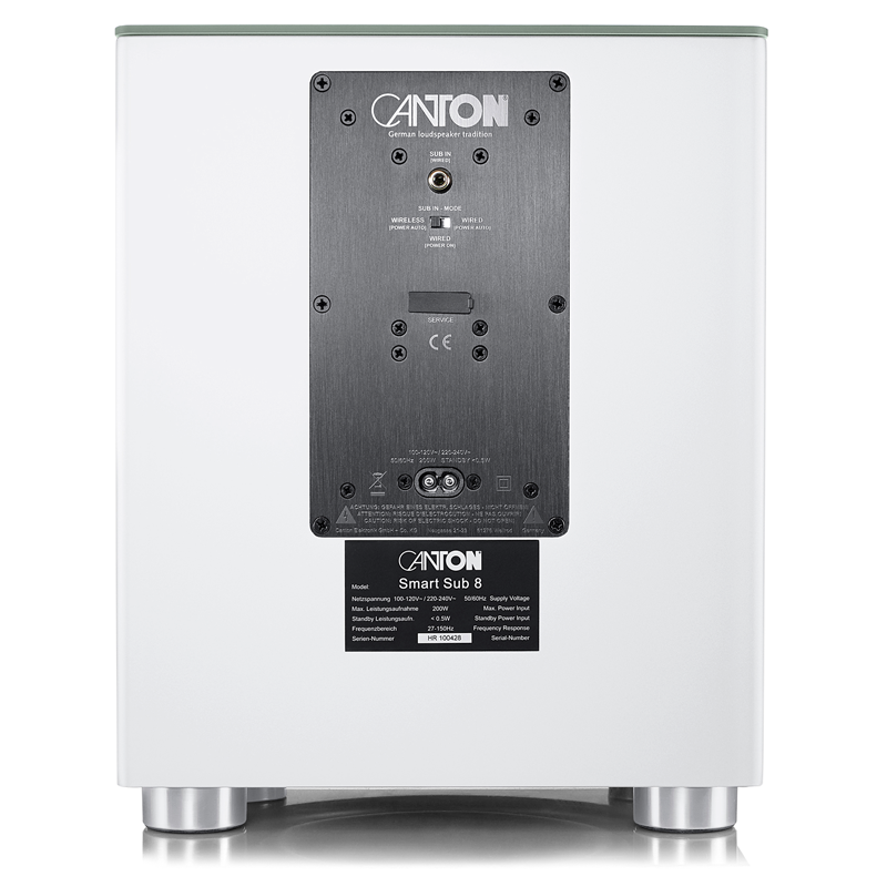 Canton Smart Sub 8 Aktiv-Subwoofer weiß
