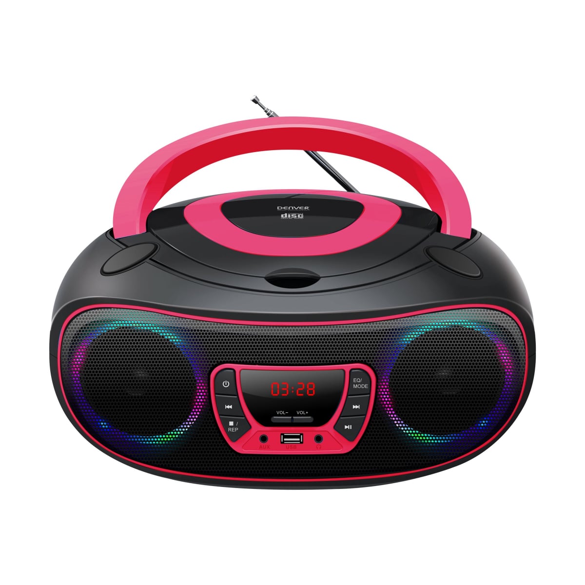 Denver TCL-212BT Bluetooth Boombox pink