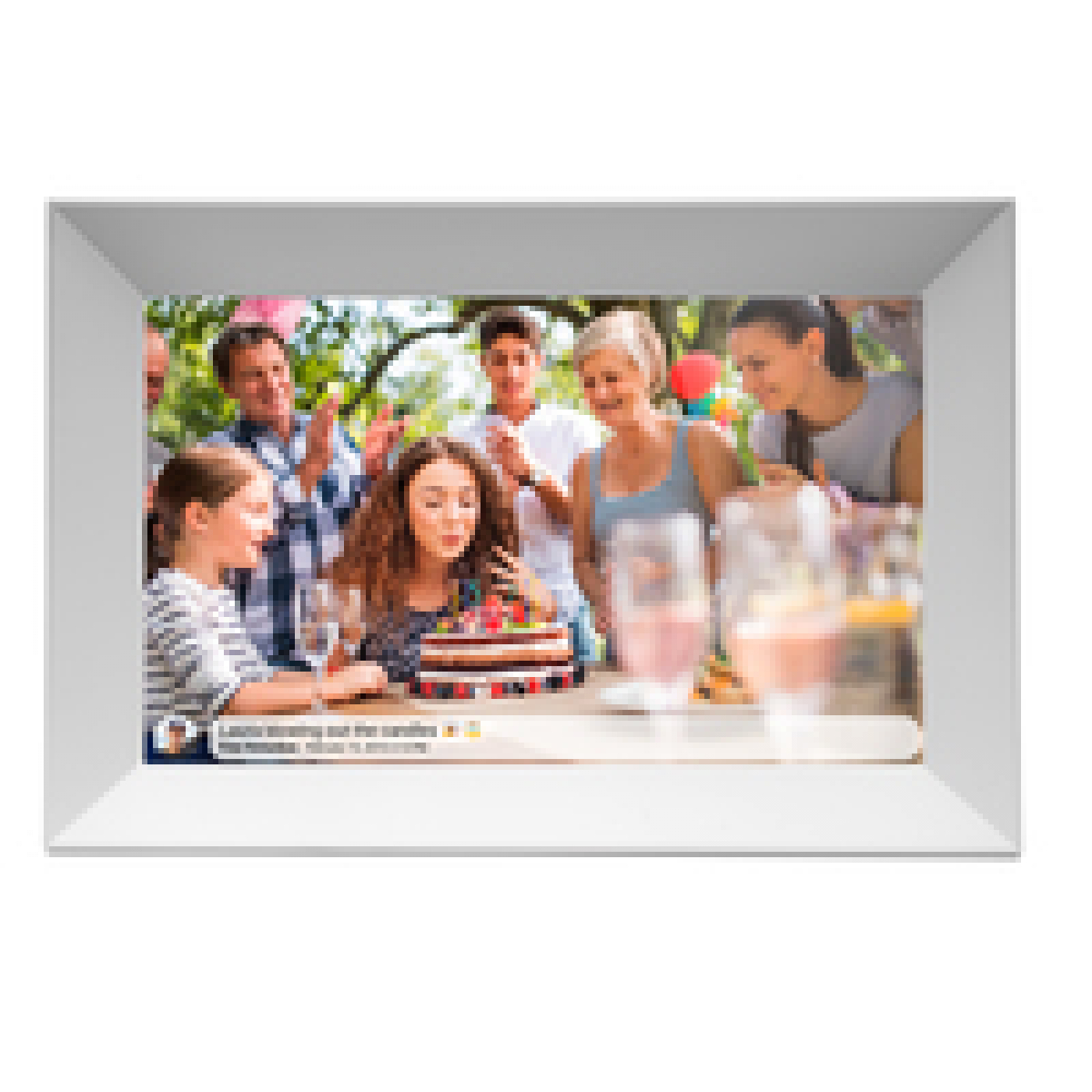 Denver FRAMEO PFF-1063 16GB Digitaler Bilderrahmen weiß