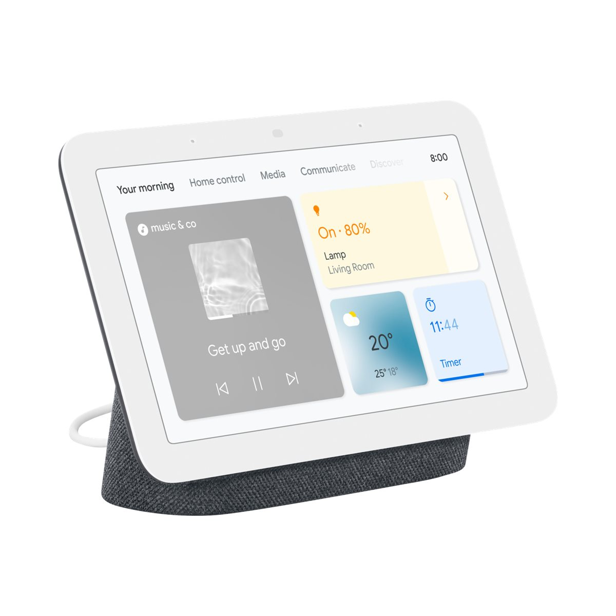 Google Nest Hub (2nd Gen) Smart-Display charcoal