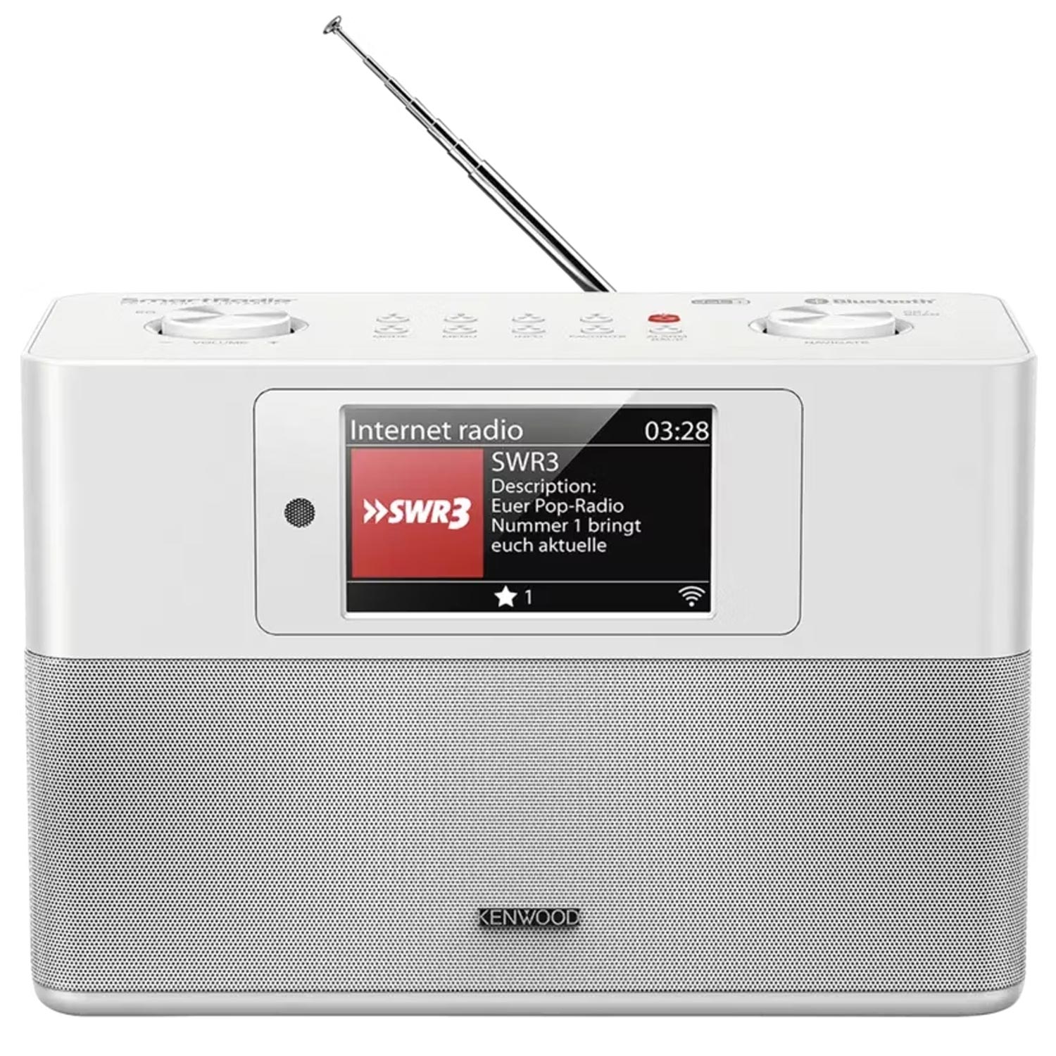 Kenwood CR-ST200S DAB+ Internetradio mit Bluetooth weiß