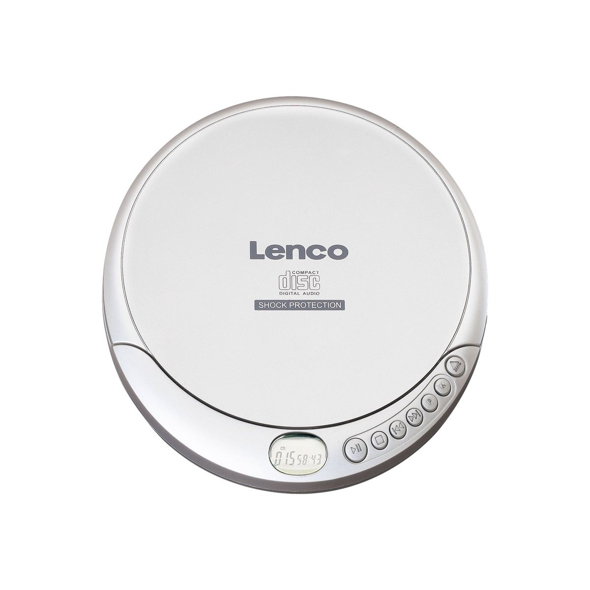Lenco CD-201 Tragbarer CD-Player silber