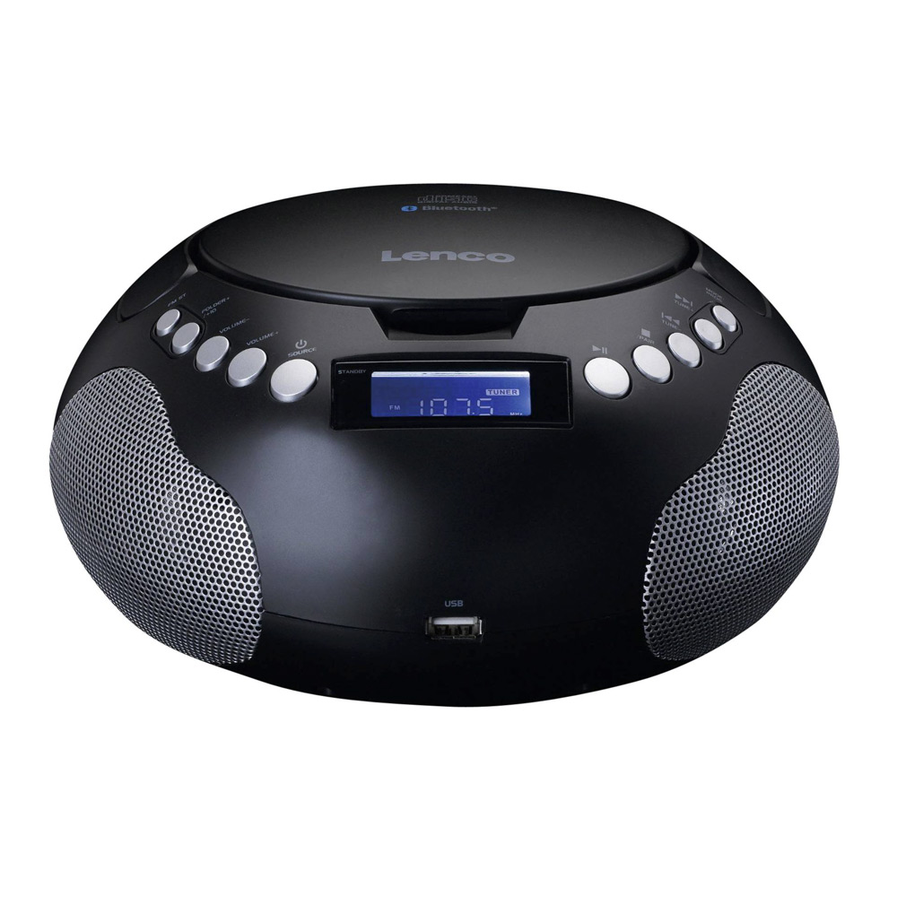 Lenco SCD-331 Tragbares CD-Radio schwarz