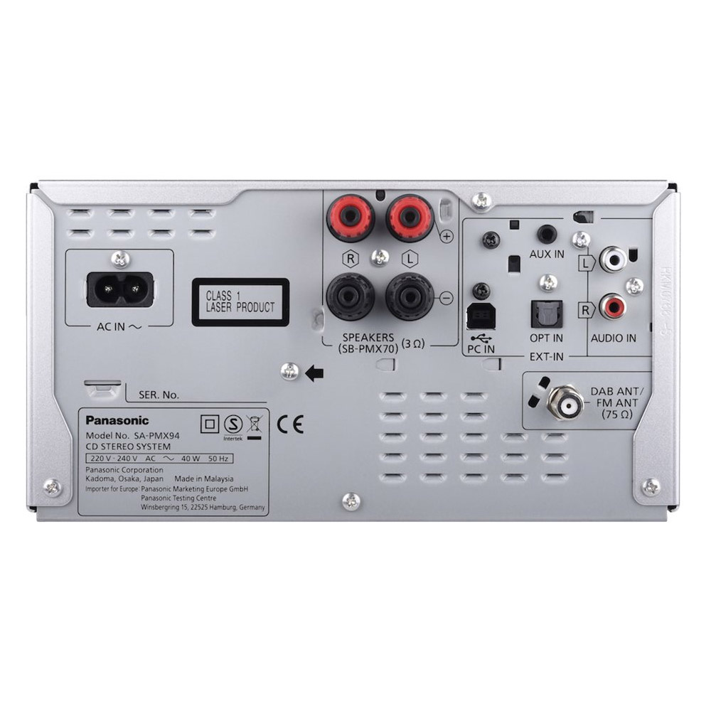 Panasonic SC-PMX94EG-S Micro HiFi System silber