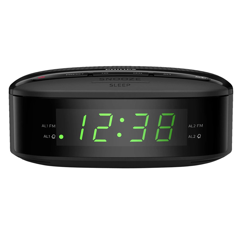 Philips TAR3205/12 Radiowecker schwarz