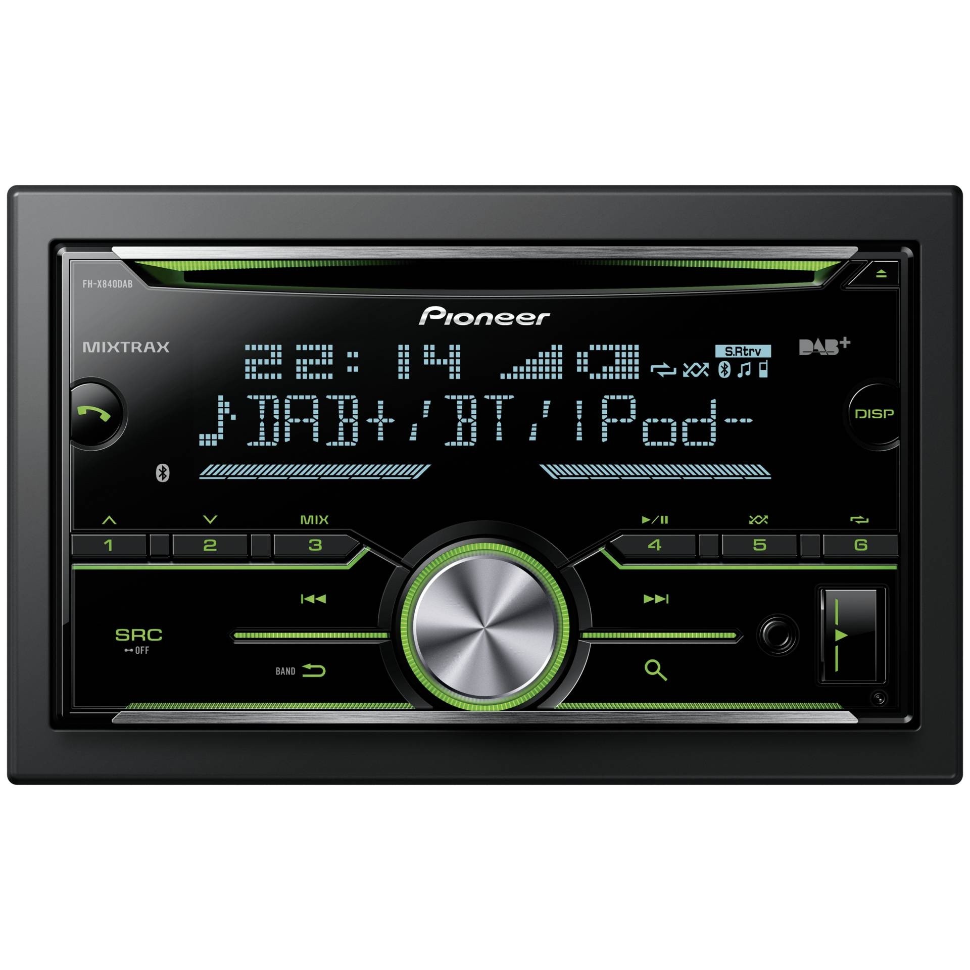 Pioneer FH-X840DAB 2-DIN Autoradio mit CD, DAB+ und Bluetooth