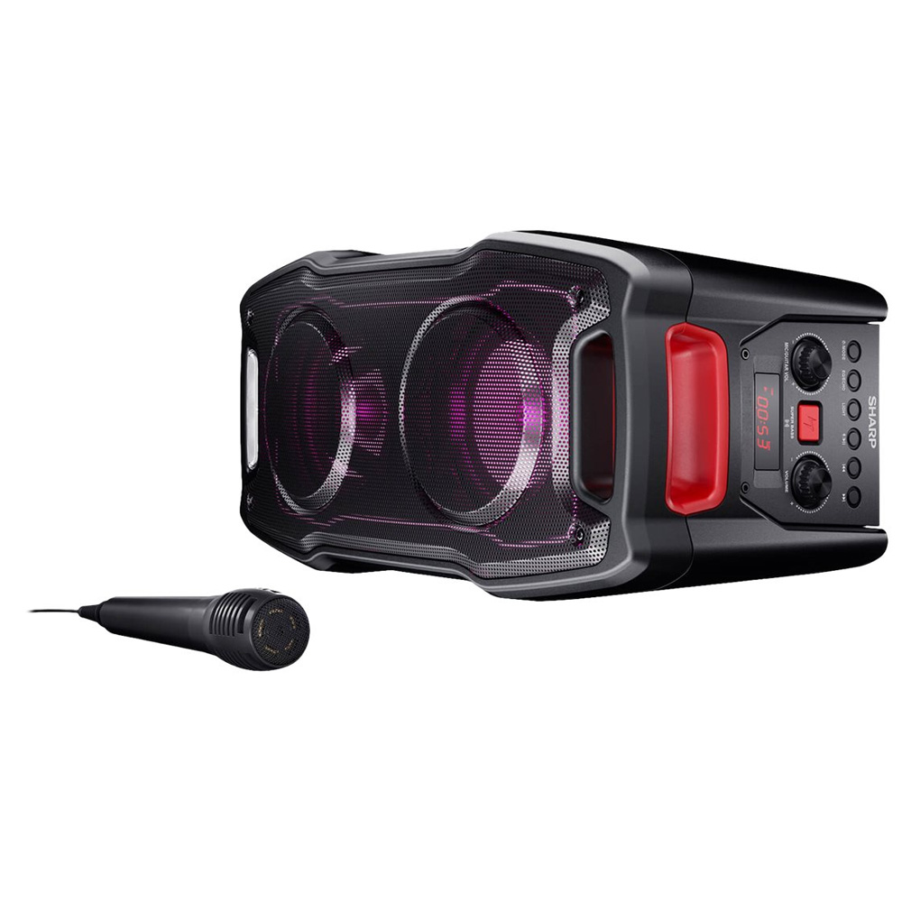 Sharp PS-929 Bluetooth Party-Lautsprecher schwarz