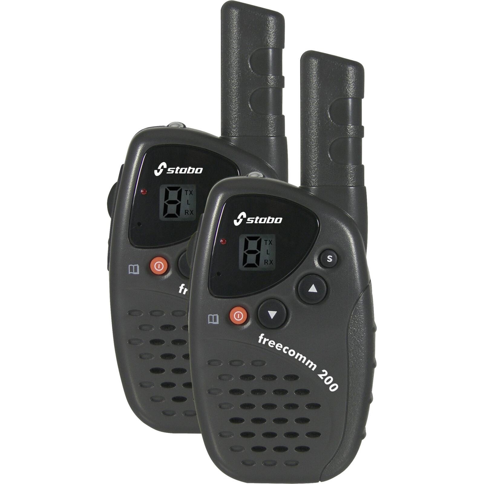 stabo freecomm 200 PMR-Handfunkgerät 2er Set schwarz