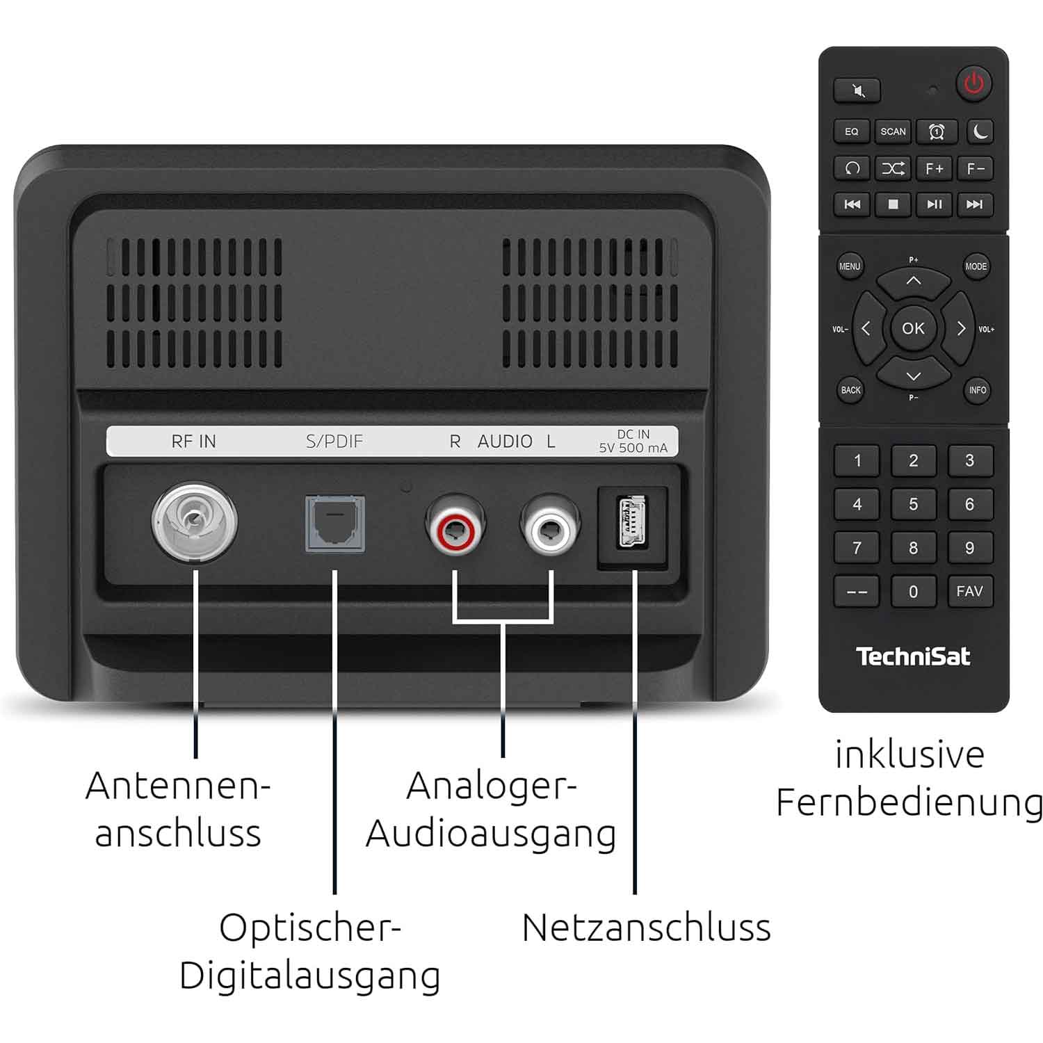 TechniSat DIGITRADIO 11 IR Internetradio-Adapter schwarz/silber