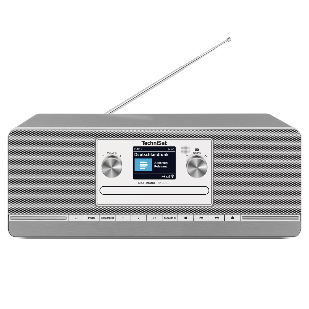 TechniSat DigitRadio 372 CD BT Kompaktanlage silber
