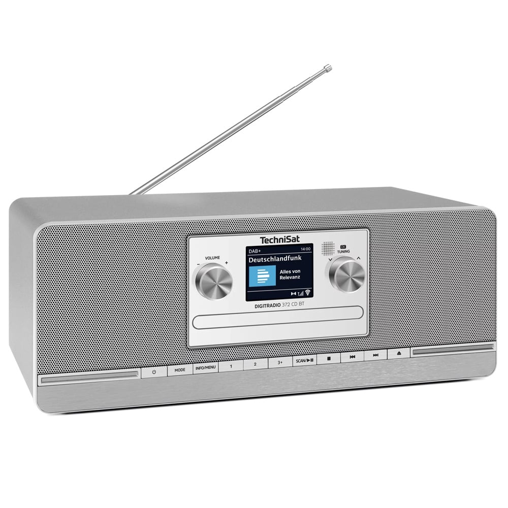 TechniSat DigitRadio 372 CD BT Kompaktanlage silber