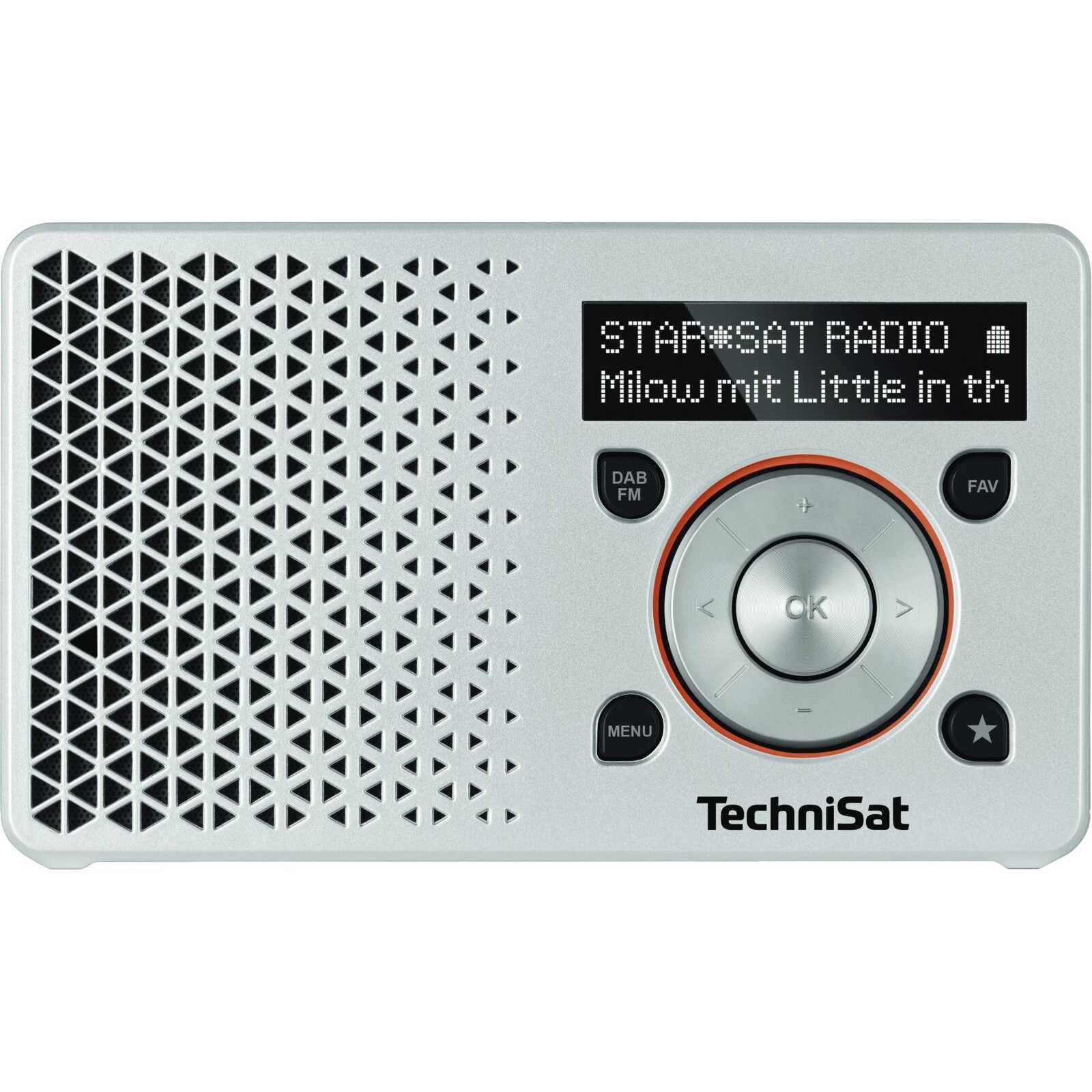 TechniSat DIGITRADIO 1 tragbares DAB+ Radio silber/orange