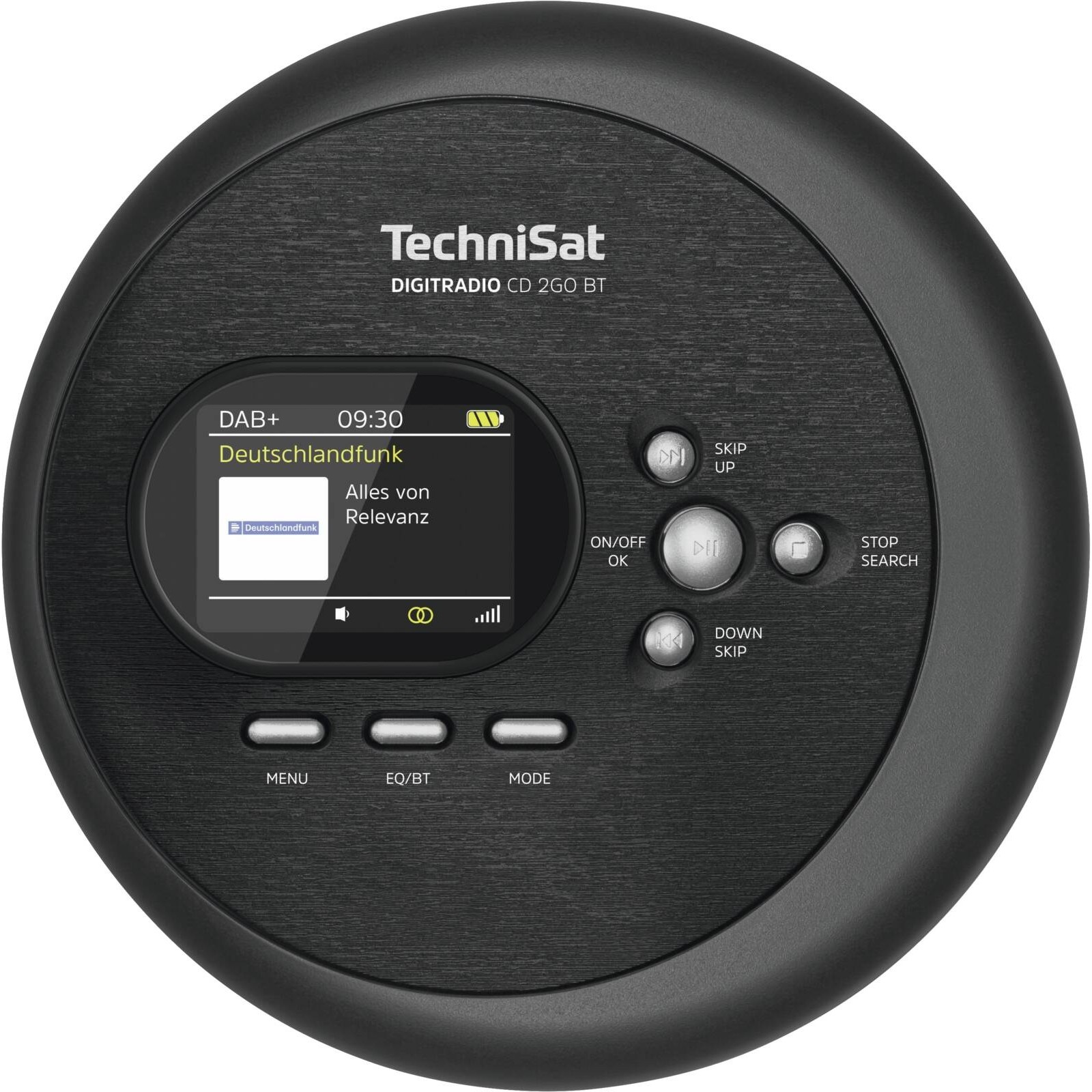 TechniSat DIGITRADIO CD 2GO BT tragbarer CD-Player mit DAB+