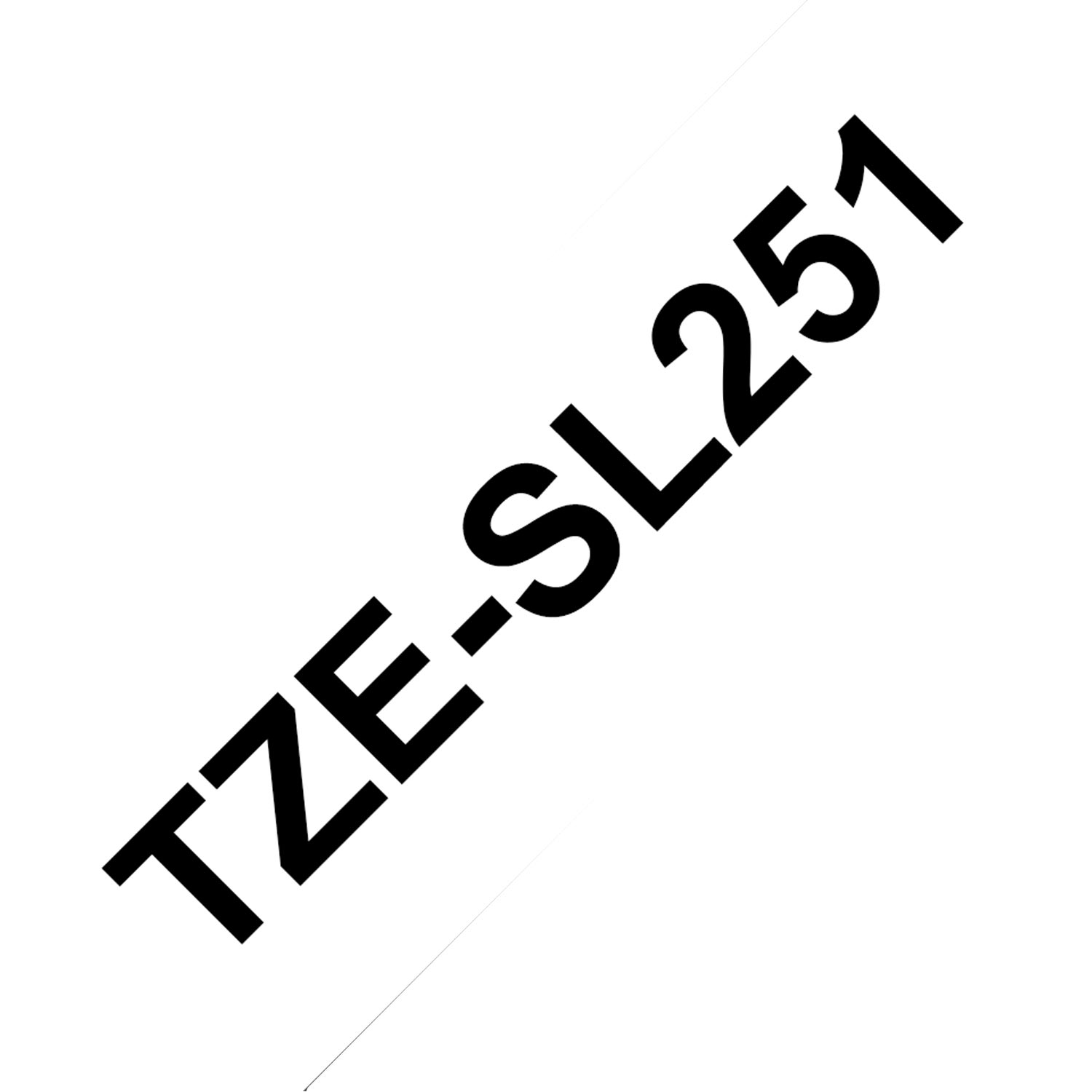 Brother TZe-SL251 selbstlaminierendes Schriftband schwarz auf weiß 24mm x 8m