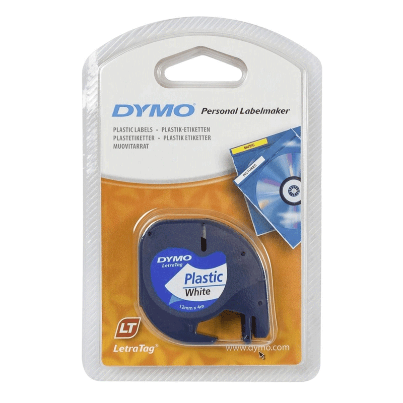 Dymo Schriftband 91221 weiß